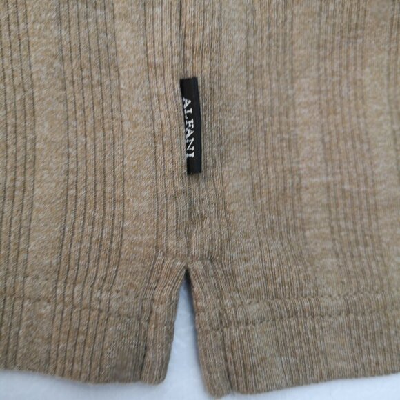 2 / $30.00 - Alfani Men's Size Large Tan Straight Fit Long Sleeves T-shirt - Picture 5 of 8